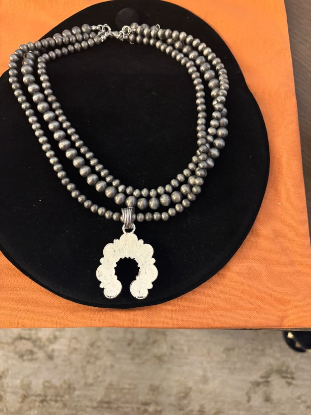 Austin Blaze Antonia Turquoise Squash Blossom Necklace New (Bag and Paperwork) - Picture 2 of 4